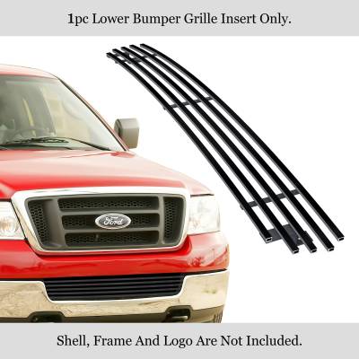 APS - APS Stainless Billet Bumper Grille Black 04-05 Ford F150 GR06FEC51J
