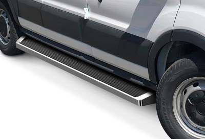 APS - APS IRunning IB06RDJ5A Running Boards Polish for 15-25 Ford Transit Van