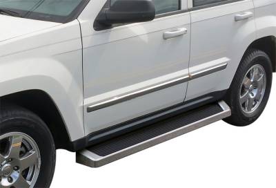 APS - APS IRunning Running Boards Polish for 05-10 Grand Cherokee IB10RIF3A