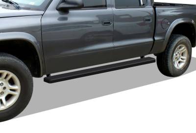 APS - APS IStep 5" Running Boards Black for 00-04 Dodge Dakota Quad IB04EAD9B