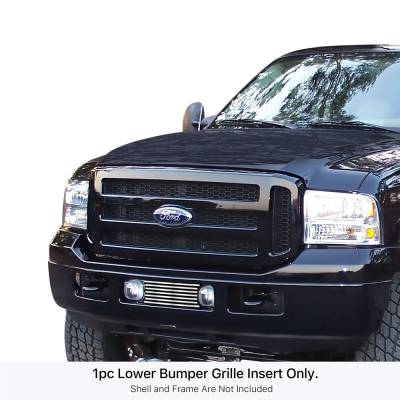 APS - APS GR06FEC56S Stainless Billet Bumper Grille Polish for 05-07 SD/Excursion