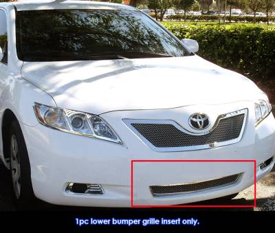 APS - APS Wire Mesh Bumper Grille Polish for 07-09 Toyota Camry GR20GEB15T