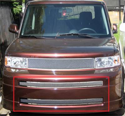 APS - APS Wire Mesh Bumper Grille Polish for 03-07 Scion XB GR20GED41T