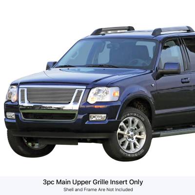 APS - APS Stainless Billet Grille Polish 07-10 Explorer Sport Trac GR06FEE28S