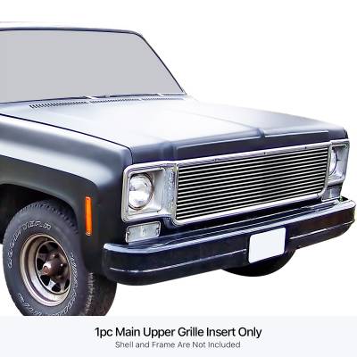 APS - APS Stainless Billet Grille Polish 73-80 GM C/K Truck GR03HEJ08S