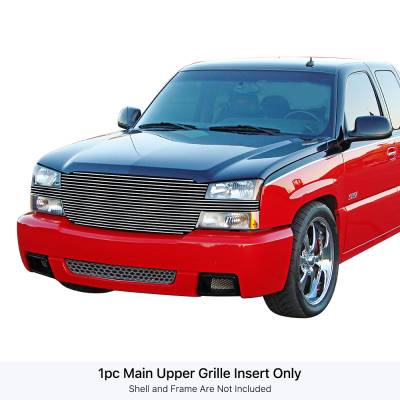 APS - APS Stainless Billet Grille Polish 03-05 Silverado 1500/HD GR03HEJ26S