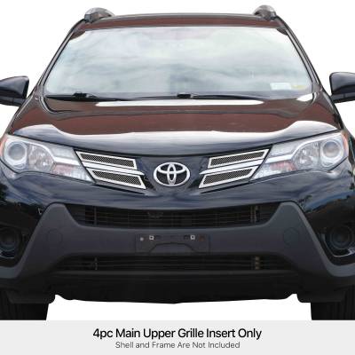 APS - APS Wire Mesh Grille Polish for 13-15 Toyota RAV4 GR20GEE81T