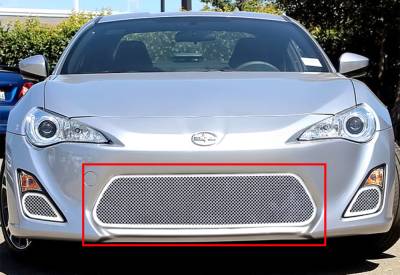 APS - APS Wire Mesh Bumper Grille Polish for 13-16 Scion FR-S GR20GEI79T