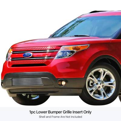 APS - APS Stainless Billet Bumper Grille Polish 11-15 Ford Explorer GR06FEE59S