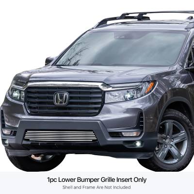 APS - APS GR08FEA89S Stainless Billet Bumper Grille Polish for 21-25 Honda Ridgeline