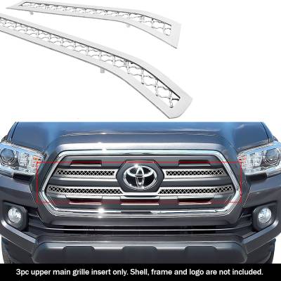 APS - APS Wire Mesh Grille Polish for 16-19 Toyota Tacoma SR5 GR20GFC29S