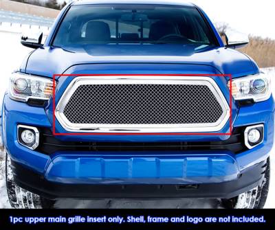 APS - APS Wire Mesh Grille Polish for 16-17 Toyota Tacoma GR20GFC58S