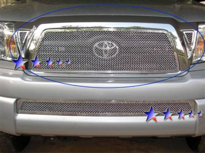 APS - APS Wire Mesh Grille Polish for 05-10 Toyota Tacoma GR20GFD56T