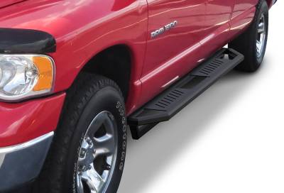 APS - APS Truck Armor Running Boards Black for 02-08 RAM 1500/HD Quad IA04SJJ2B