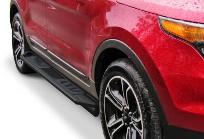 APS - APS IA06SAE2B Truck Armor Running Boards Black for 11-19 Ford Explorer