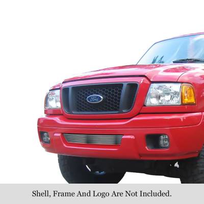 APS - APS Stainless Billet Bumper Grille Brushed 04-05 Ford Ranger GR06FEG37C