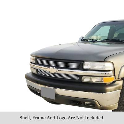 APS - APS Stainless Billet Grille Polish 01-02 Silverado 2500/3500 GR03HEC26S