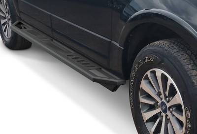 APS - APS IA06SIB5B Truck Armor Running Boards Black for 07-17 Ford Expedition EL