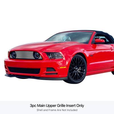 APS - APS Stainless Billet Grille Polish 13-14 Ford Mustang GT GR06FEI25S