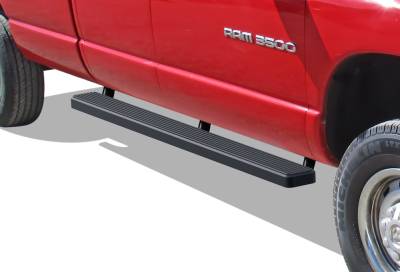 APS - APS IStep 5" Running Boards Black for 02-08 RAM 1500/HD Quad IB04EJJ2B