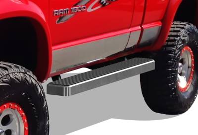 APS - APS IStep 5" Running Boards Brushed for 02-08 RAM 1500/HD Reg IB04EJJ6A