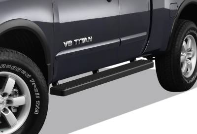 APS - APS IStep 5" Running Boards Black for 04-25 Titan/XD King IB14EJD9B