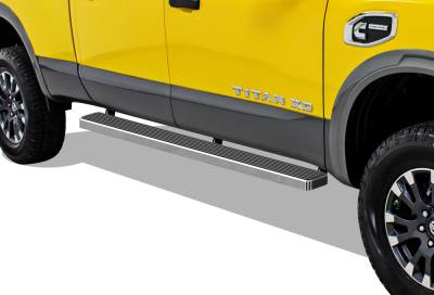 APS - APS IStep 5" Running Boards Brushed for 04-25 Titan/XD Crew IB14EJE0A