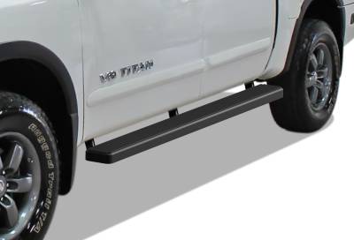 APS - APS IStep 5" Running Boards Black for 04-25 Titan/XD Crew IB14EJE0B