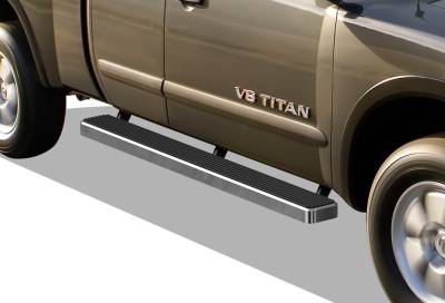 APS - APS IStep 5" Running Boards Brushed for 05-25 Frontier King IB14EJI4A