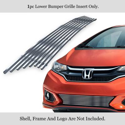 APS - APS Stainless Billet Bumper Grille Polish 18-19 Honda Fit GR08FFD29S