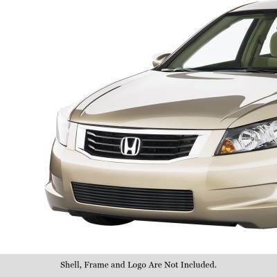 APS - APS Stainless Billet Bumper Grille Black 08-10 Honda Accord Sedan GR08FFE90J