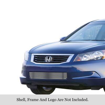 APS - APS Stainless Billet Bumper Grille Polish 08-10 Honda Accord Sedan GR08FFE90S