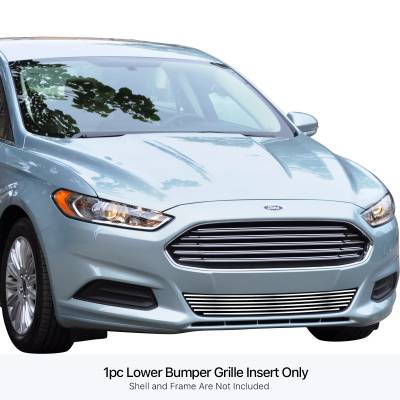 APS - APS Stainless Billet Bumper Grille Polish 13-16 Ford Fusion GR06FEI41S