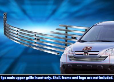 APS - APS Stainless Billet Bumper Grille Brushed 07-09 Honda CR-V GR08FFE91C