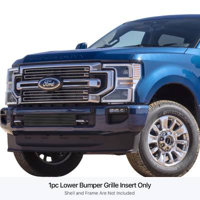 APS - APS Stainless Billet Bumper Grille Black 20-22 Ford Super Duty GR06FEJ66J