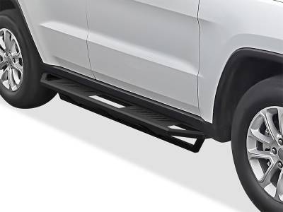 APS - APS IA10SBG7B Truck Armor Running Boards Black for 11-22 Grand Cherokee WK2