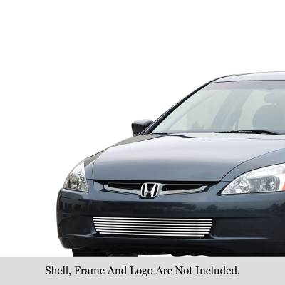 APS - APS Stainless Billet Bumper Grille Polish 03-05 Honda Accord Sedan GR08FGA04S