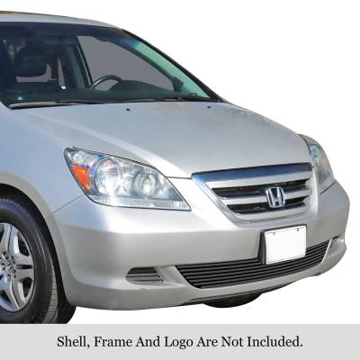 APS - APS Stainless Billet Bumper Grille Black 05-07 Honda Odyssey GR08FGA20J