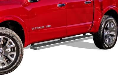 APS - APS IStep 6" Running Boards Brushed for 04-25 Titan/XD Crew IB14FJE0A