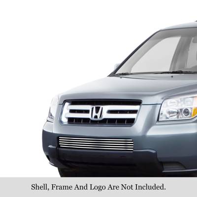 APS - APS Stainless Billet Bumper Grille Polish 06-08 Honda Pilot GR08FGA30S
