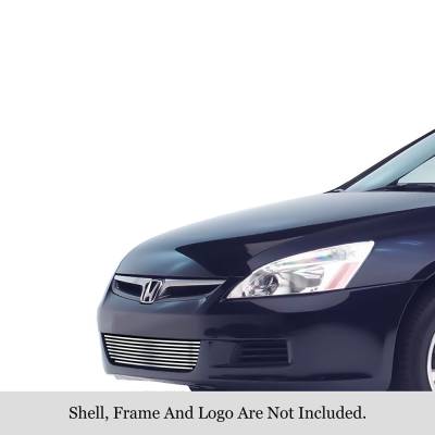 APS - APS Stainless Billet Bumper Grille Polish 06-07 Honda Accord Coupe GR08FGA34S