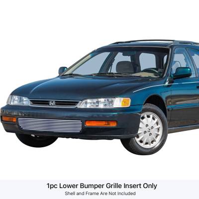 APS - APS Stainless Billet Bumper Grille Polish 96-97 Honda Accord GR08FGA35S
