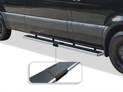 APS - APS IStep 6" Running Boards Brushed for 07-25 Sprinter Van IB04FDJ3A