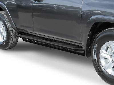 APS - APS Truck Armor Running Boards Black for 10-24 Toyota 4Runner IA20SBH0B