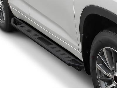 APS - APS IA20SIG5B Truck Armor Running Boards Black for 14-19 Toyota Highlander