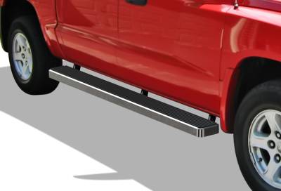 APS - APS IStep 6" Running Boards Brushed for 05-11 Dodge Dakota Quad IB04FJF5A