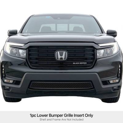 APS - APS Wire Mesh Bumper Grille Black 21-25 Honda Ridgeline GR08GEA89K