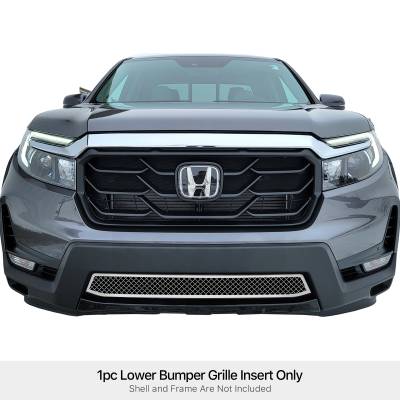 APS - APS Wire Mesh Bumper Grille Polish 21-25 Honda Ridgeline GR08GEA89S