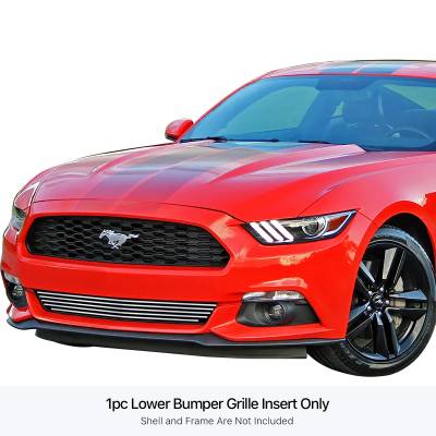APS - APS Stainless Billet Bumper Grille Polish 15-17 Mustang 2.3L/V6 GR06FFD03S