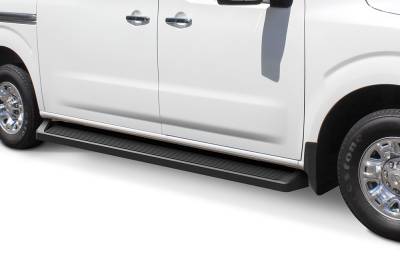 APS - APS IRunning Running Boards Black for 12-21 Nissan NV Van IB14RDJ7B
